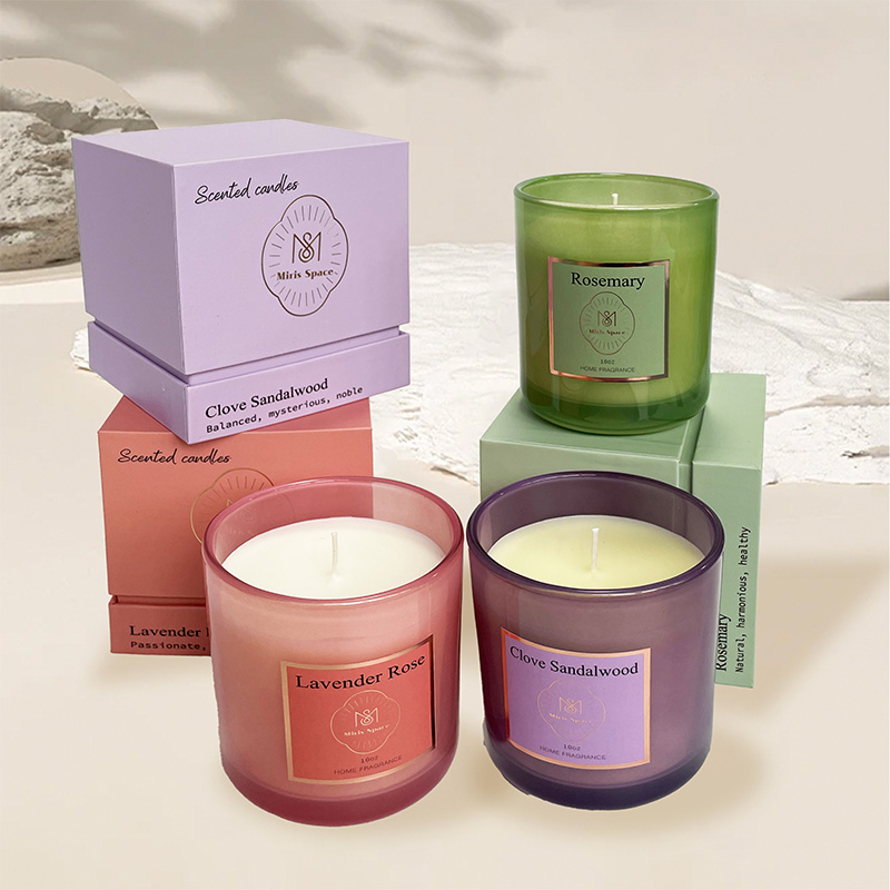 Exquisite Geschenkbox Lavendel Duftkerze – Natürliches Sojawachs, privates individuelles Logo