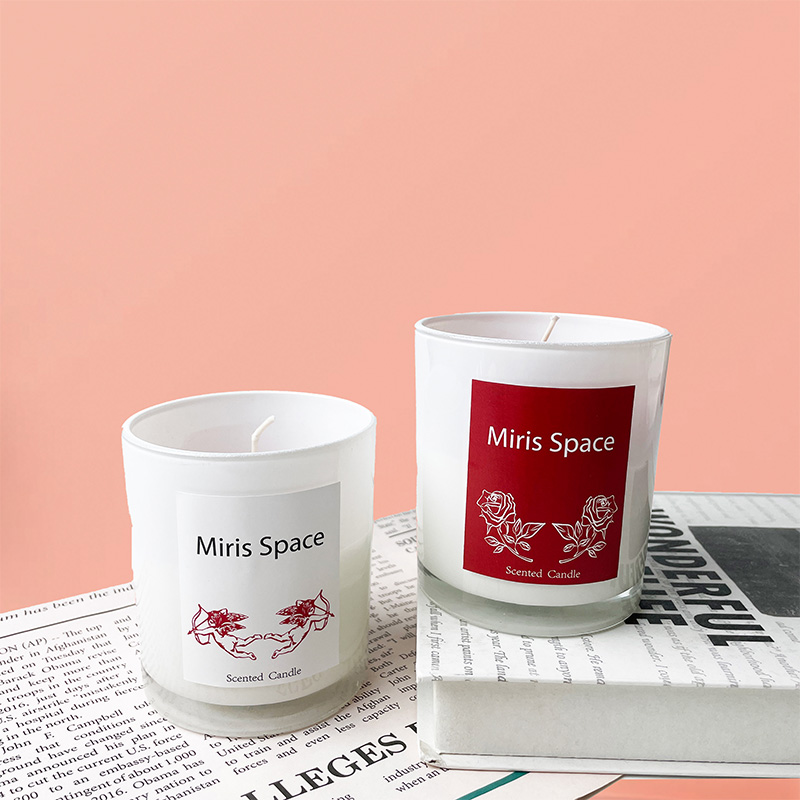 Valentinstag Rose Duftkerze Baumwolldocht Custom Logo Natürliches Sojawachs