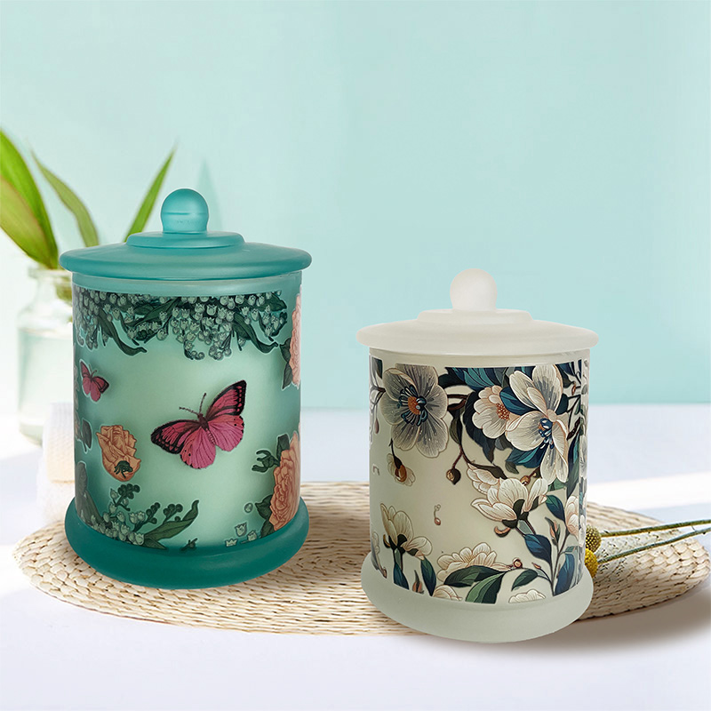 Chinesische Blume und Vogel Tee Dose Duftkerze Geschenk Natürliches Sojawachs