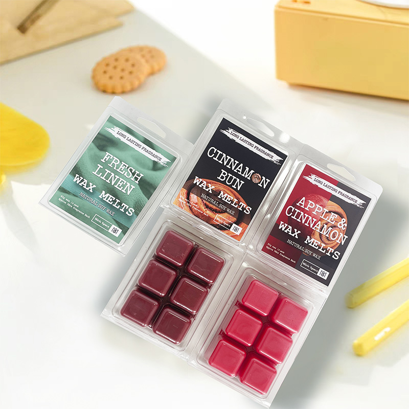 Buntes handgefertigtes Duftwachs schmilzt individuelles Logo Reines natürliches Sojawachs